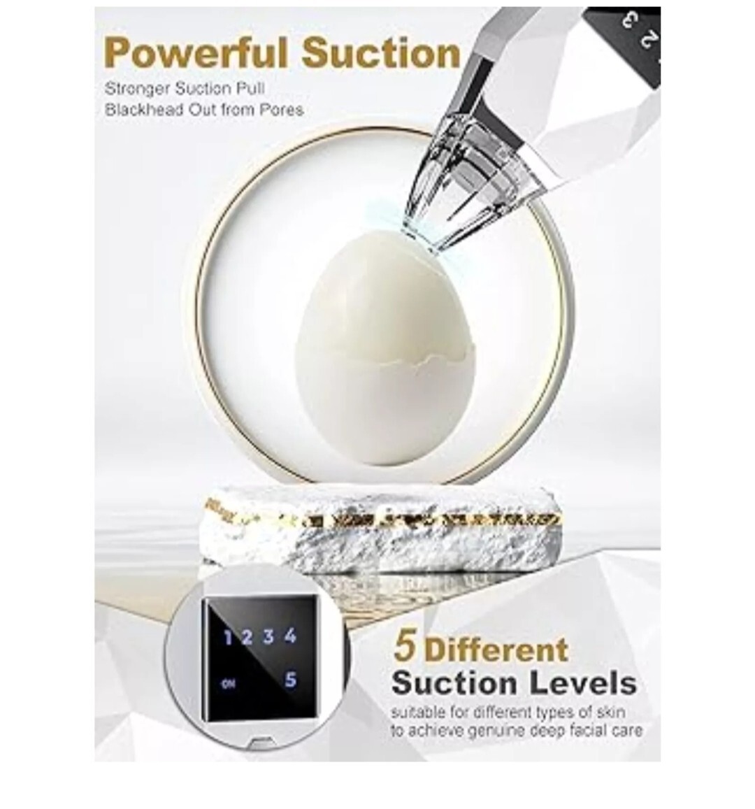 Blackhead Remover Electric Pore Nose Sucker Pimple Skin Acne Face Cleaner-Vacuum