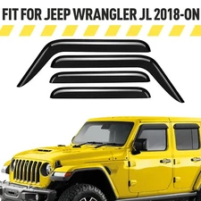 Rain Guards Vent Visors Shade for 2018-2025 Jeep Wrangler JL