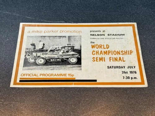 1976 Nelson BriSCA F1 Stock Car Racing Programme - 31/7/1976 - Semi Final