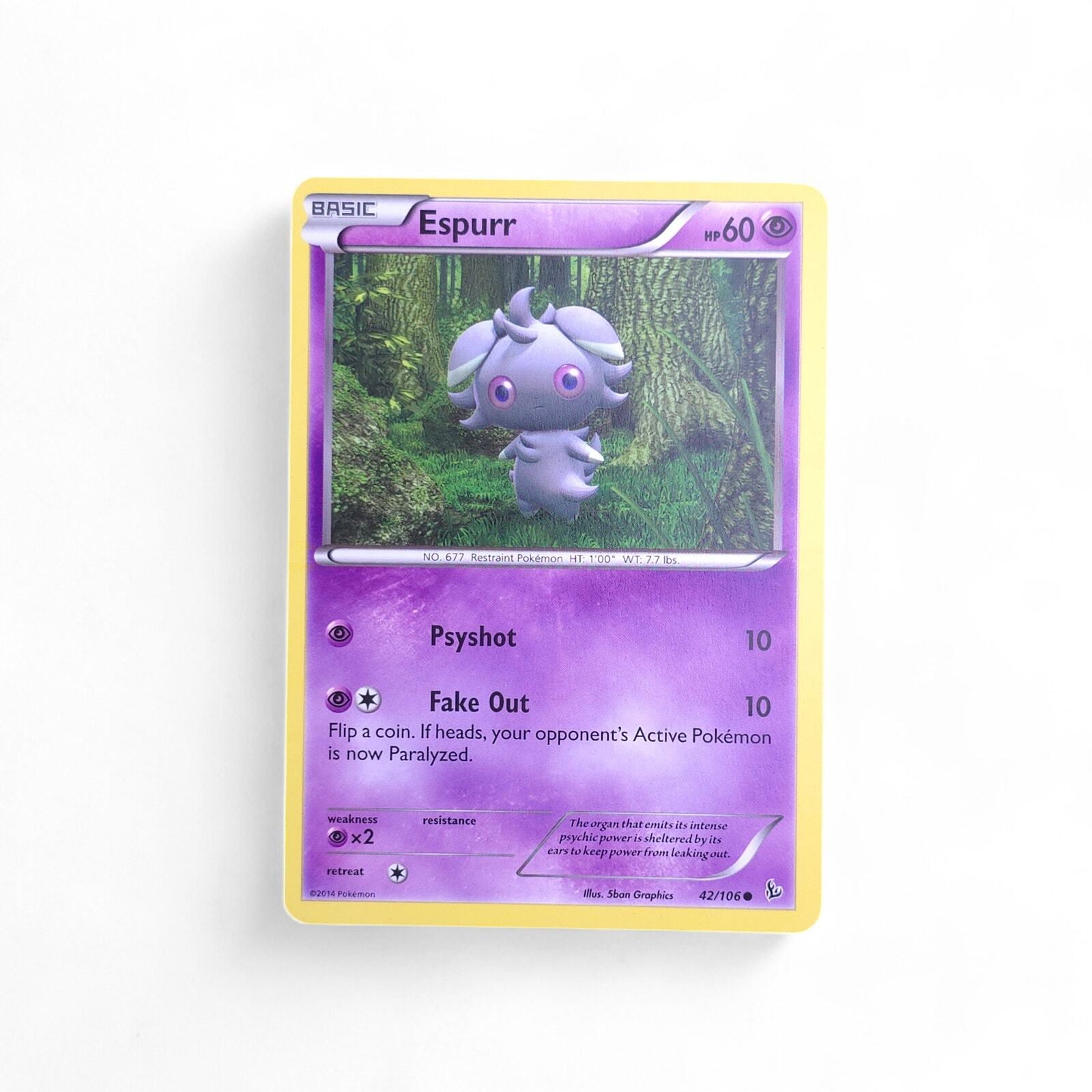Espurr 42/106 Pokemon XY - Flashfire NM