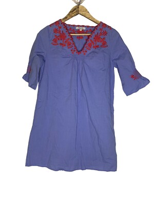 Madewell Embroidered Breeze Dress Womens Xs Blue CP0510 | eBay Madewell Embroidered Breeze Dress Womens Xs Blue CP0510 | eBay