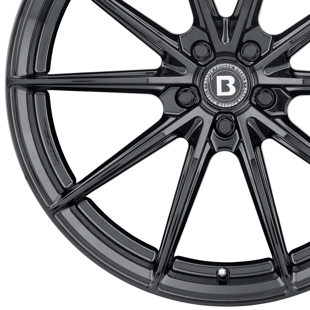 20" Brada CX1 20x9 20x11 Black Forged Concave Wheels Rims Fits Audi R8 Gen 2/3