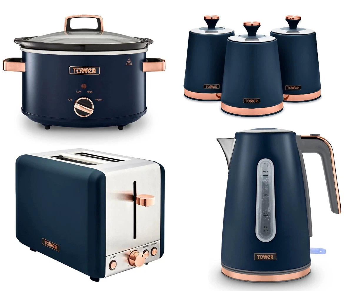 Tower blue kettle and toaster deals