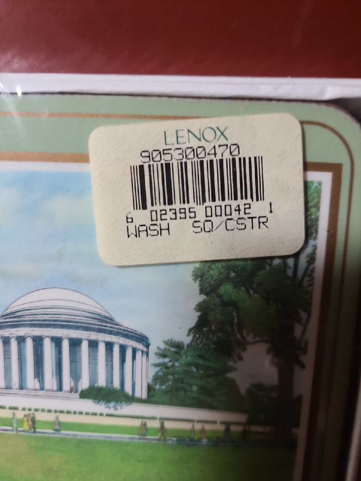 LENOX English Life Washington DC Coasters Cork Back New In Box Set Of 6