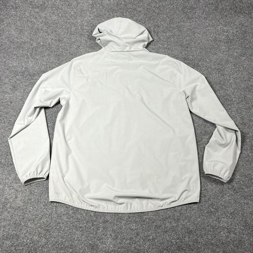 Vuori Jacket Mens XL Gray Outdoor Trainer Shell Hooded Full Zip Lightweight V512 - Picture 14 of 15