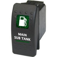 Rocker Switch 586g2 12v Main Sub Tank On-off-on Green Rocker Switch 586g2 12v Main Sub Tank On-off-on Green