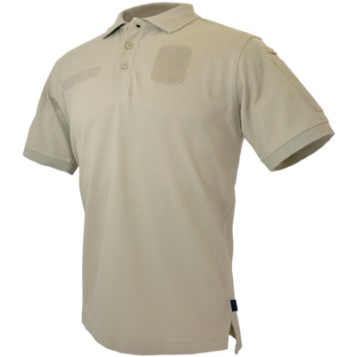 Hazard 4 Loaded Id Centric Battle Polo Shirt Mens Casual Top Cotton Patrol Tan