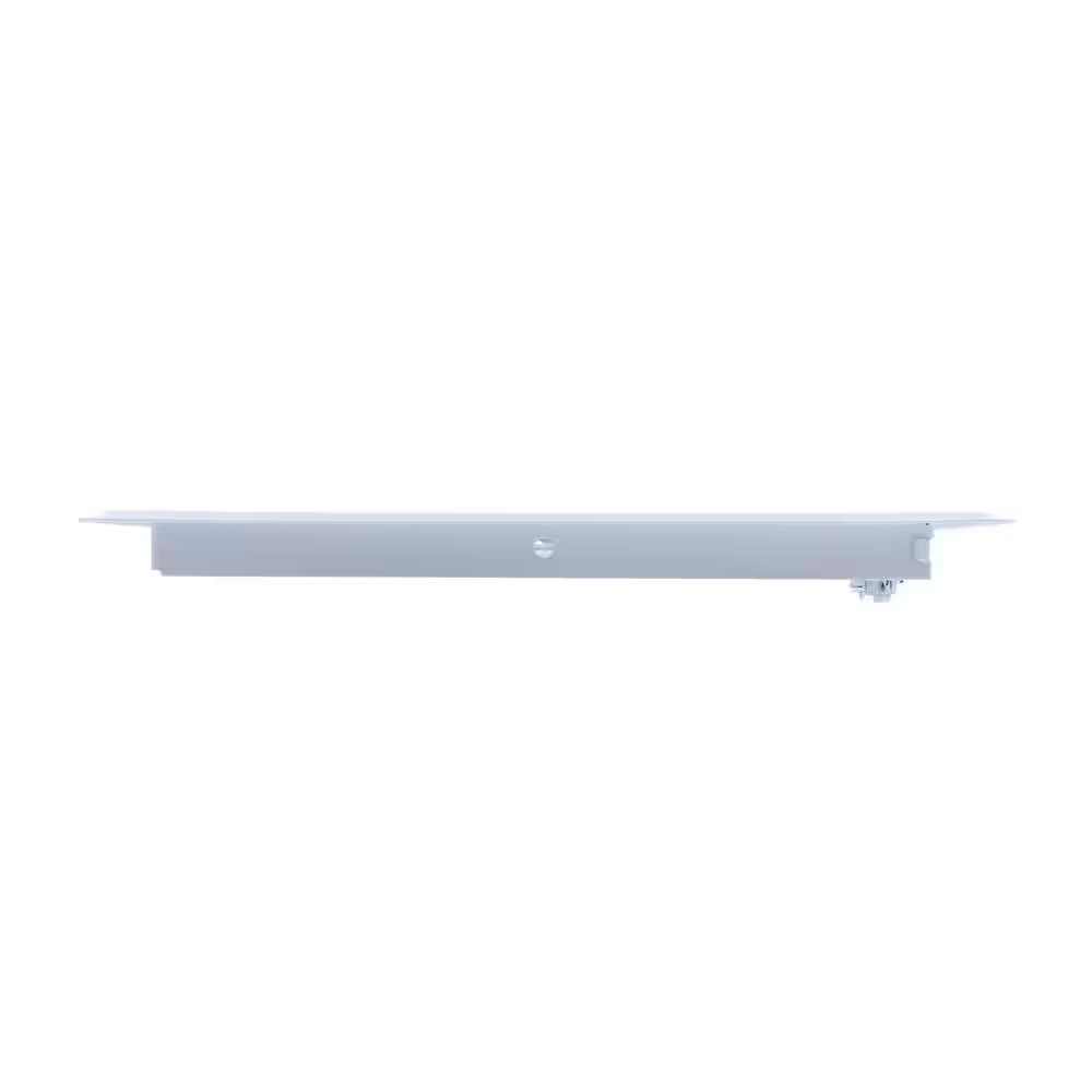 как выглядит 9-3/4 In. X 4 In. Steel Floor Register with 7/8 In. Drop in White фото