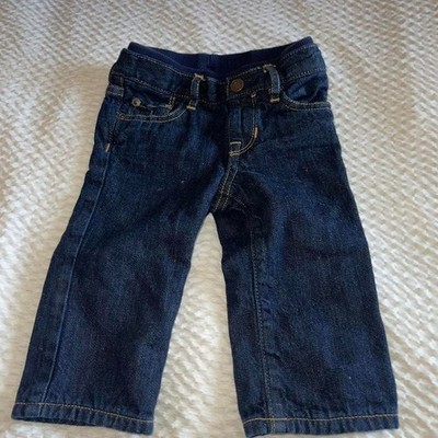 Gap Navy Blue Denim Pants - 6-12 Months