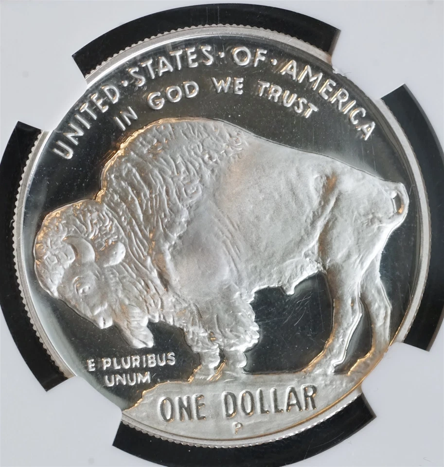 2001 P Buffalo Silver Dollar PF 69 ULTRA CAMEO Commemorative NGC - Image 4 of 4