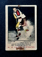 GEORGE GEE RC 1951-52 PARKHURST 51-52 #43 POOR+            87355
