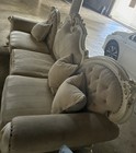 Acme Picardy Oversized Sofa – Fabric & Antique Pearl. — photo 7