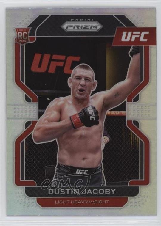 2022 Panini Prizm UFC Silver Prizm Dustin Jacoby #123 w5b