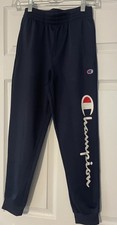 Champion Youth Logo Joggers Youth M Athletic Pants Navy - 0244