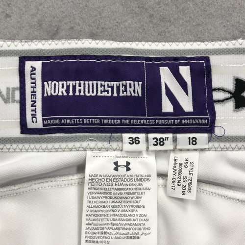 Northwestern Wildcats Pants Mens 36 Baseball Under Armour TEAM ISSUED NCAA - Picture 5 of 9