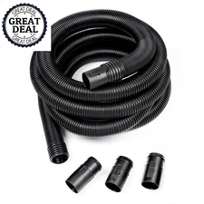 Vacuum Hose 2-1/2 in. x 20 ft. Dual-Flex Wet Dry Shop Vac Flexible Tug-a-long