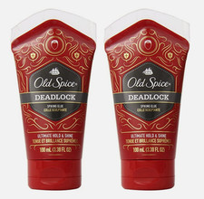 Old Spice Deadlock Spiking Glue Ultimate Hold Shine 100ml 3.38 Fl Oz 2 Pack