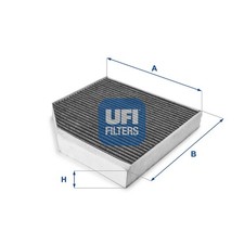 Innenraumfilter UFI 54.222.00 Aktivkohlefilter für 4G5 4G2 AUDI 4GC A6 4GD C7 A7