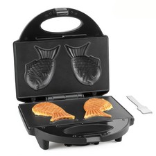 FineMade Taiyaki Fish Waffle Maker Machine with Non Stick Cooking Plate, Electri