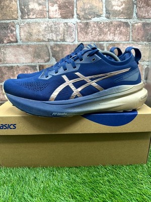 Asics Gel-Kayano 31 Platinum 1011B950-400 Sneaker Herren UK 10,5 Blau Laufschuhe