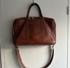 Brunello Cucinelli Rich Brown Leather Messenger Bag MSRP $4,995 — photo 1