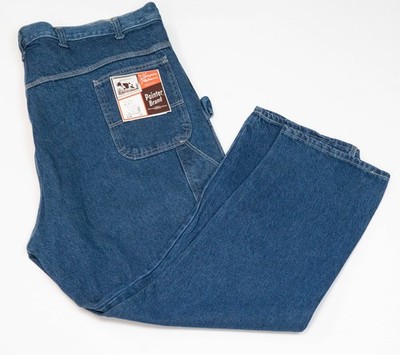 True VTG Workwear 80s Pointer Brand Carhartt Style Carpenter Jeans 48x32 NEW USA