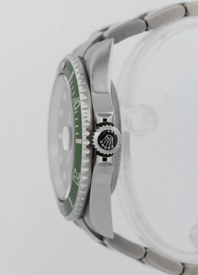 Reloj de buceo Rolex Submariner Date 40 mm Kermit verde acero inoxidable 16610 LV Foto 3 de 4