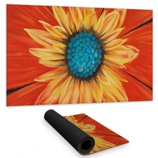 Begin Home Decor C1DM14243OEZ9M 14 x 24 in. Flower Middle - Livingroom Orange...
