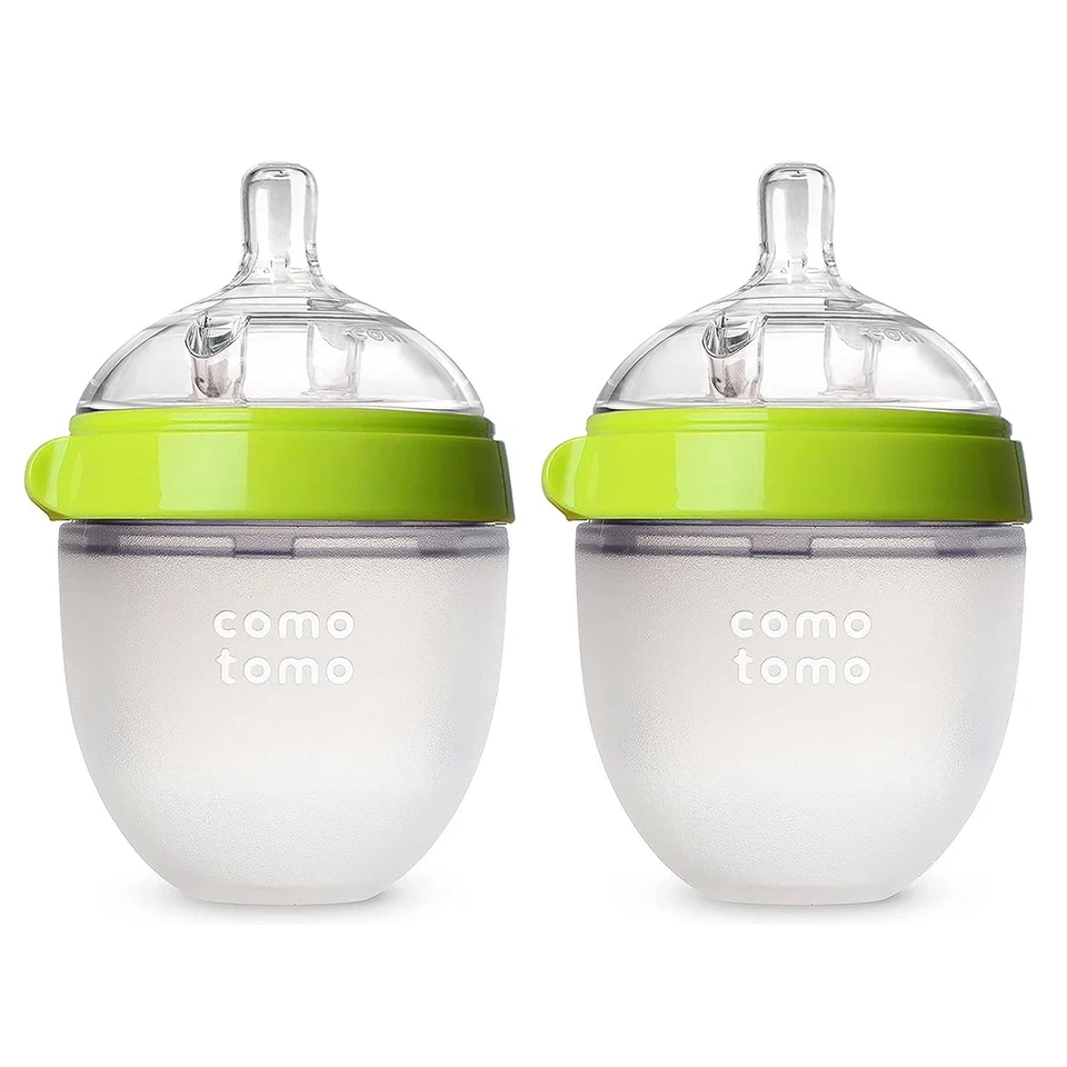 New Baby Bottle Double Pack in Green with Anti-Colic and Vented Nipple Foto 3 de 4