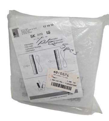 Qty 5 Sealed Rittal 3172100 Replacement Filter Mats, for 3240/3241/3324/3325 etc