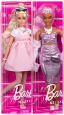 Barbie Deluxe Style Doll #3 And #1 in Barbiecore Pink Outfit Blond Hair Set #2