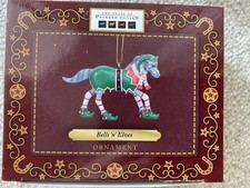 Painted Ponies Model Horse Christmas Hanging Ornament Bells ‘n’ Elves MIB New