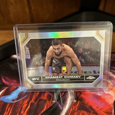 2024 Topps UFC Chrome Khamzat Chimaev Lot (2) priZm & Refractor #114