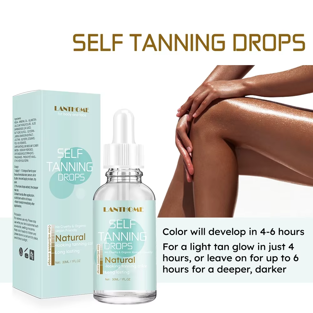 30Ml Self -Tanning Drops Body Self Tanner Sunless Tanning Lotion for Natural-Loo