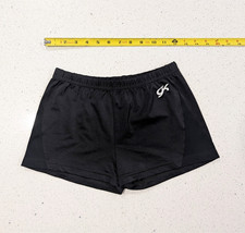 GK Elite AL Large Gymnastics Dance Cheer Cheerleading Solid black shorts NYLON