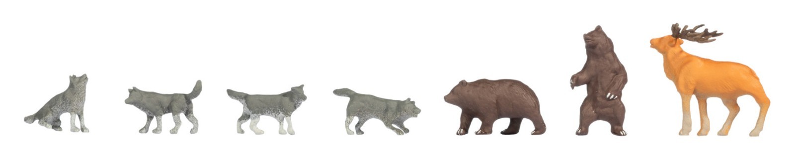 Noch 15746 Bears And Wolves 6 Pieces H0 1:87