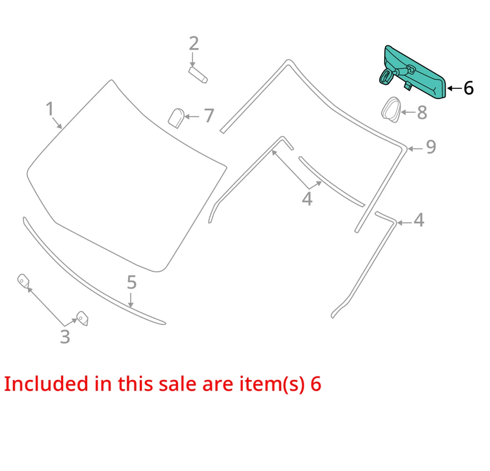 2005-2014 Nissan Xterra Interior Rear View Mirror Oem KZT7Y - Image 3 of 4
