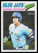 George Springer 2026 Topps Heritage #108 Toronto Blue Jays