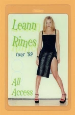 LeAnn Rimes 1999 Tour All Access Laminated Backstage Pass - Variant