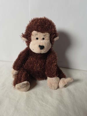 Ganz Webkinz Monkey Brown Shaggy HM008 Plush Stuffed Animal Toy No Code