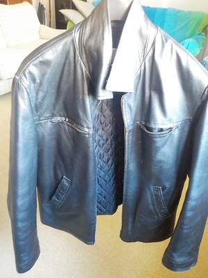Echt Lederjacke Herren Gr. 52 FreeHeron Conbipel schwarz Vintage 90er - sehr gut 