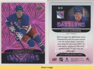 2020-21 Upper Deck Dazzlers Pink Alexis Lafreniere Lafrenière #DZ-81 Rookie RC