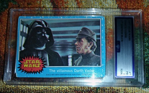 1977 Topps Star Wars #7 The villainous Darth Vader — PSA 1