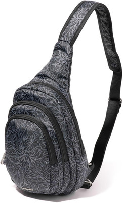 Securtex  Anti-Theft Multi Zip Sling - Lightweight 8.6''X15.2'' Travel Bag with Lo
