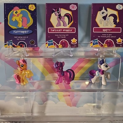Hasbro My Little Pony Figurine Set Fluttershy Twilight Sparkle Rarity 