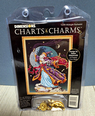 Dimensions Charts and Charms Cross Stitch Pattern Midnight Enchanter 72299 OOP