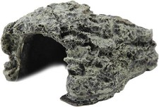 Reptile Hideout Cave,Resin Rock Hides Habitat Decor Fish Tank Decorations Shelte