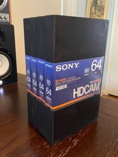 4 Sony BCT-64HDL 64/80 Min HDCAM HD Videocassette Large VTR Tape