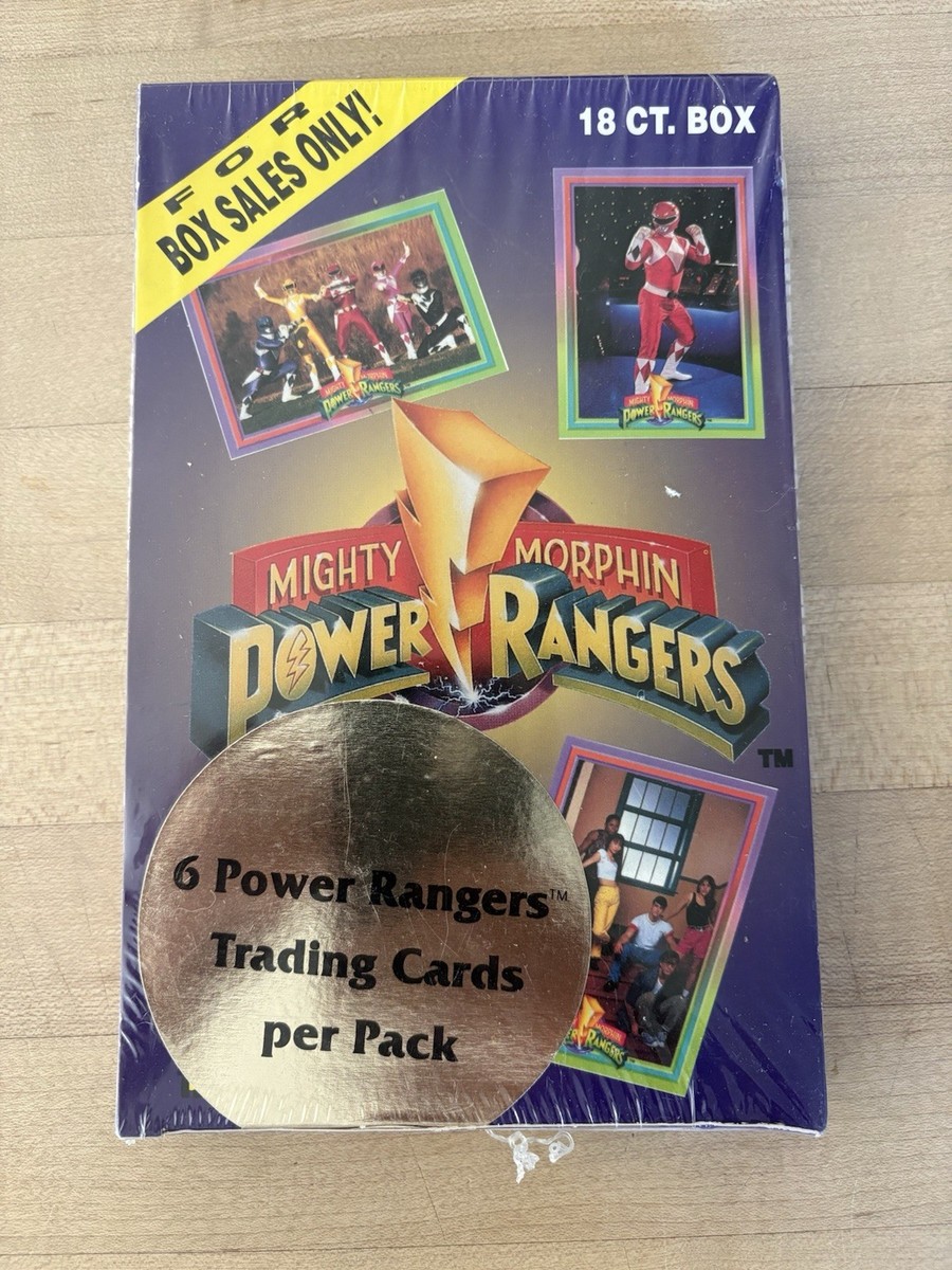 1996 Mighty Morphin Power Rangers Trading Cards Factory Sealed Box
