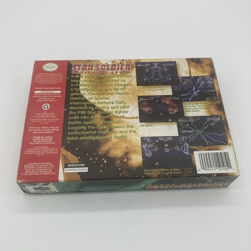 Star Soldier Vanishing Earth (Nintendo 64 | N64) Authentic BOX ONLY FREE SHIP - Picture 3 of 7
